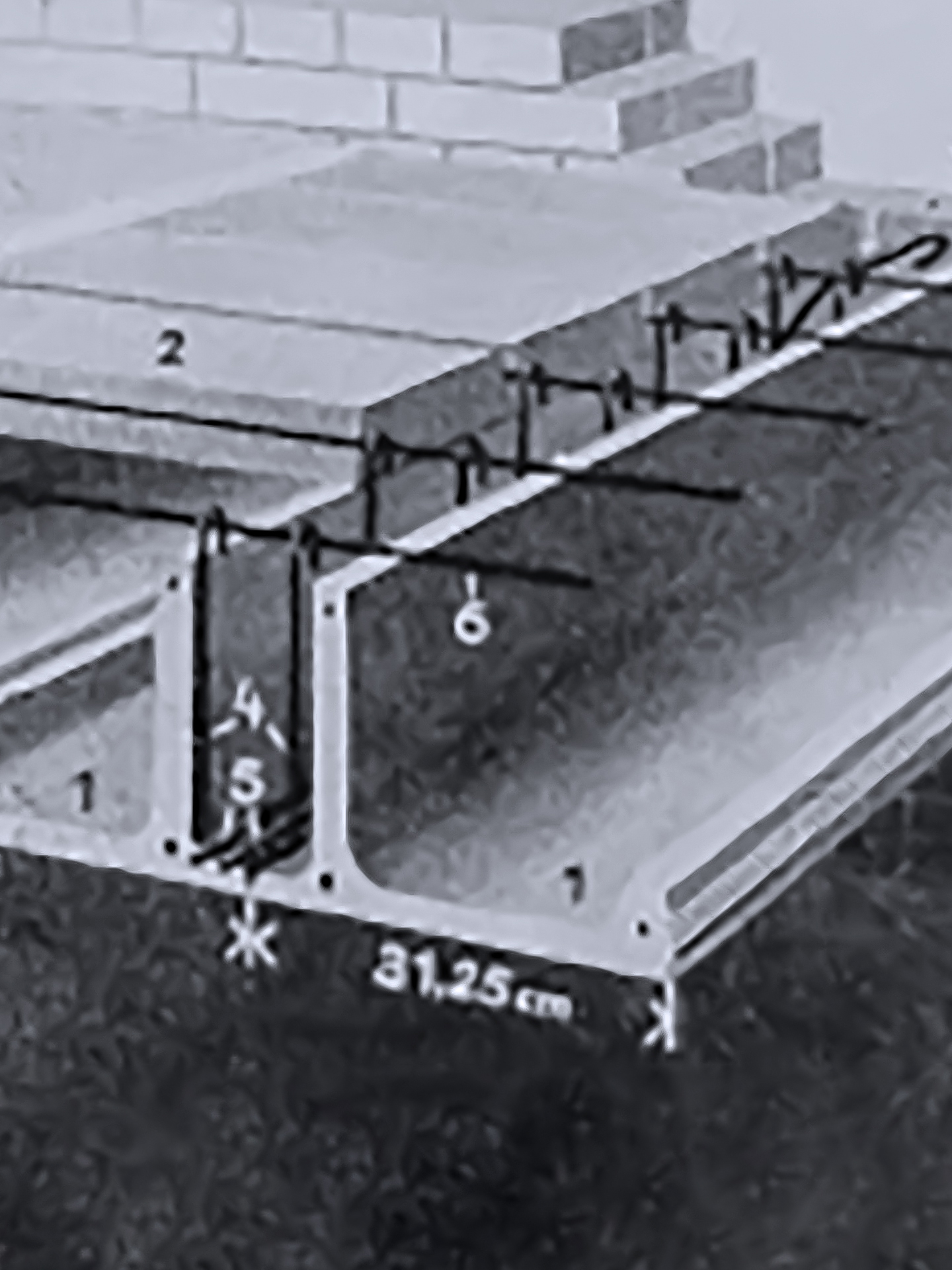 Patentierte Handmontagedecke aus den 1940er Jahren 